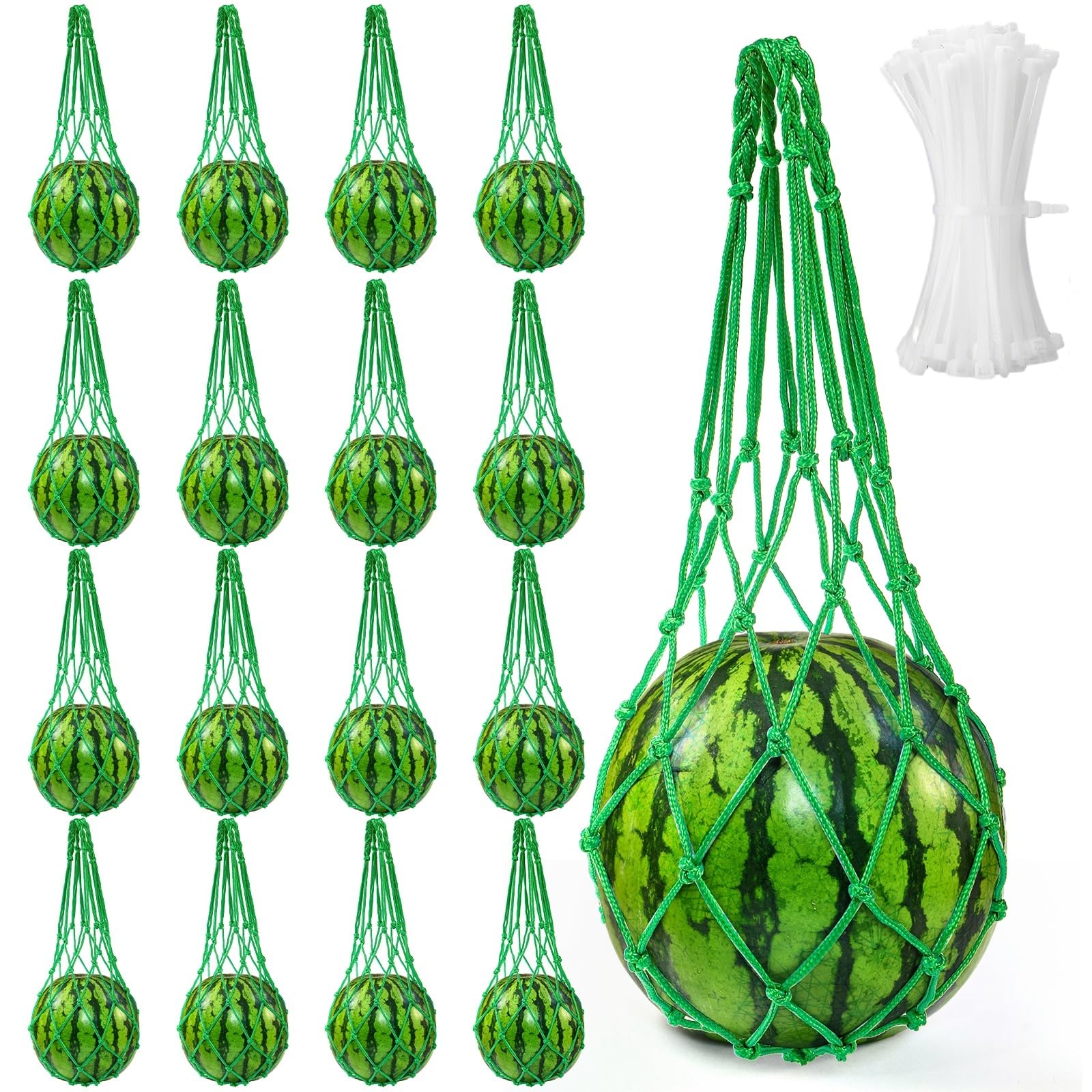Amazon.com : Covzoe 16 Pieces Watermelon Net with 100 Cable Zip